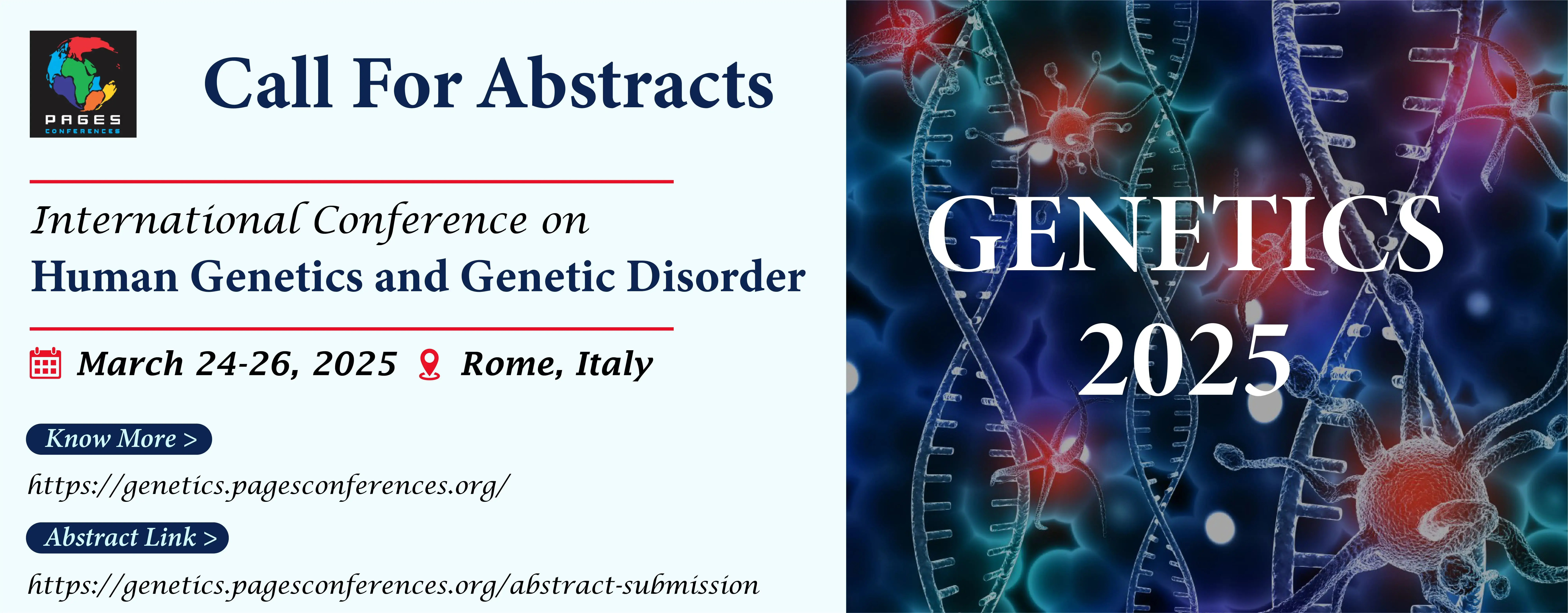 International Conference on Human Genetics and Genetic Disorders